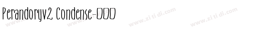 Perandoryv2 Condense字体转换